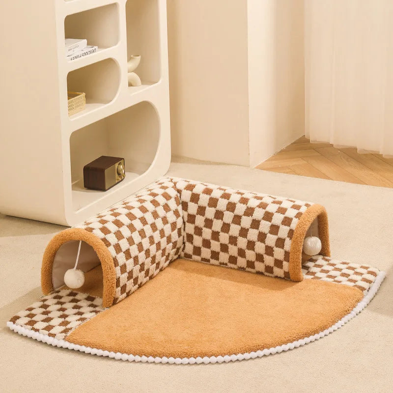 2-in-1 Cat Tunnel & Bed