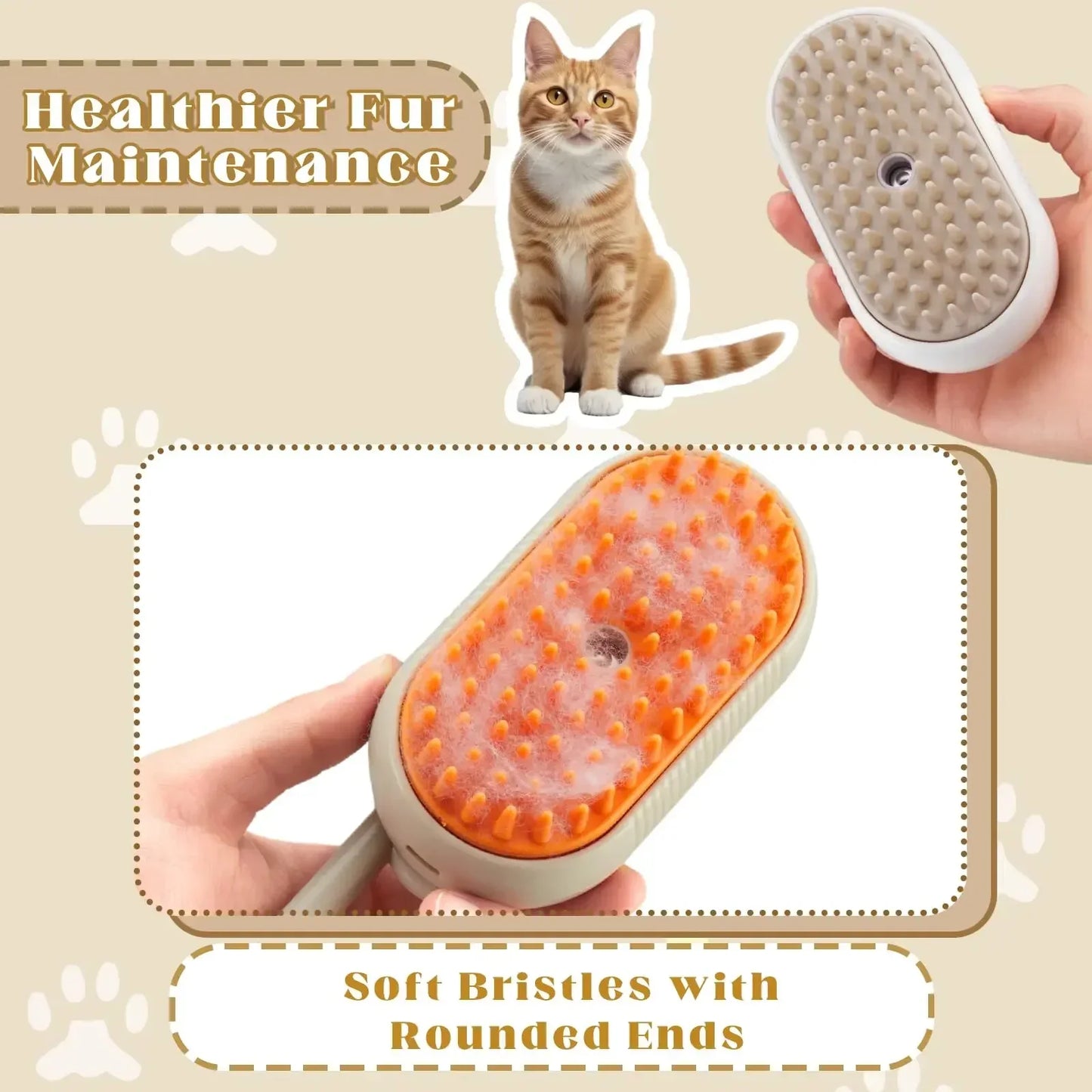 3-in-1 Pet Spray Massage Brush