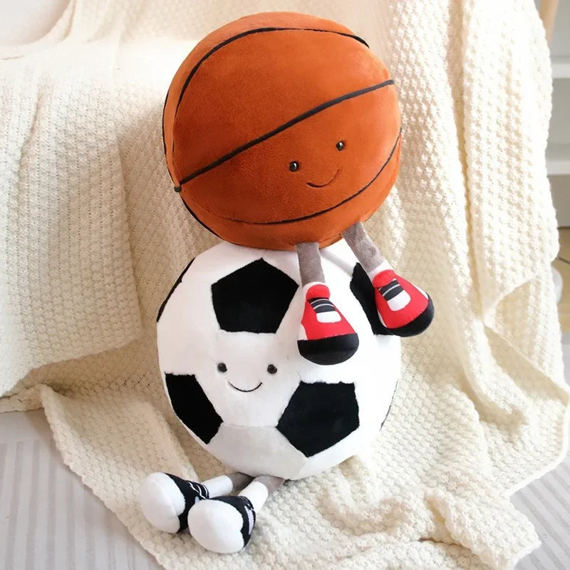 CM Creative Football & Basketball Plush Toys
