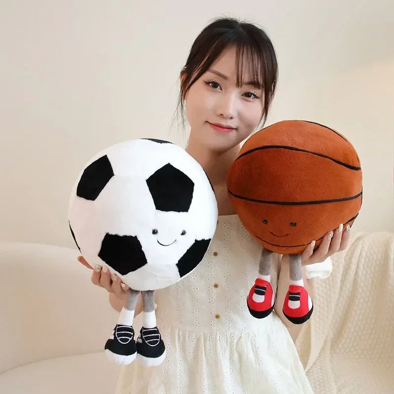 CM Creative Football & Basketball Plush Toys