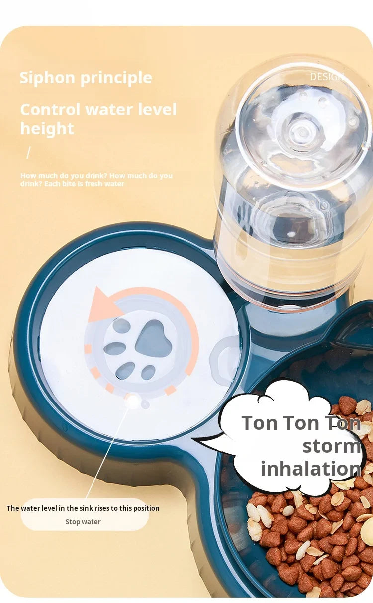 3-in-1 Tilted Cat Bowl Set