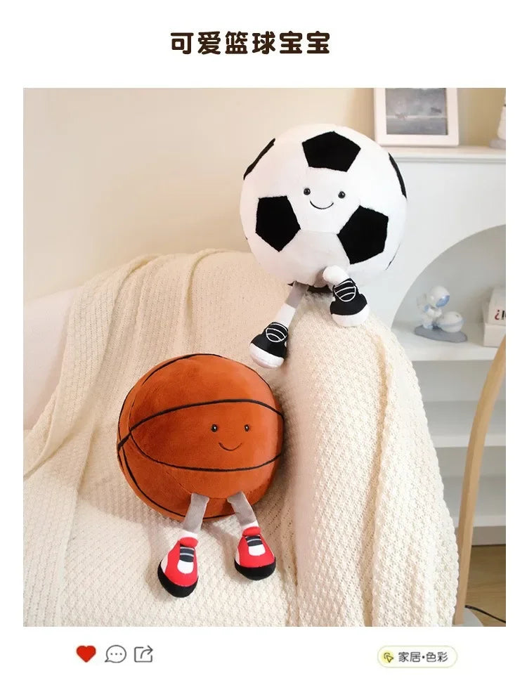 CM Creative Football & Basketball Plush Toys