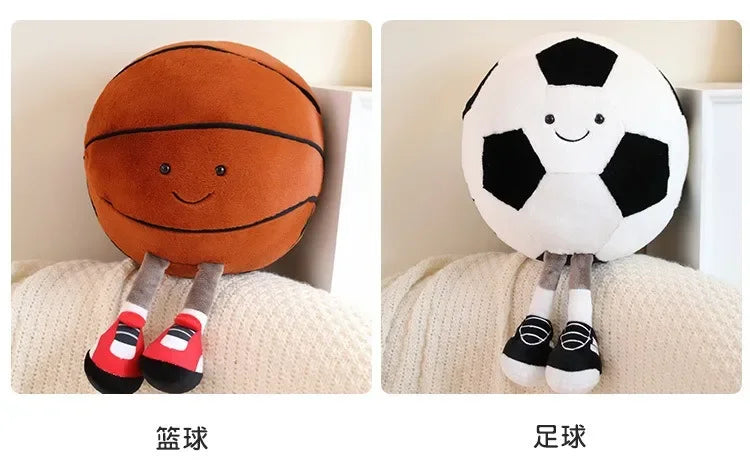 CM Creative Football & Basketball Plush Toys