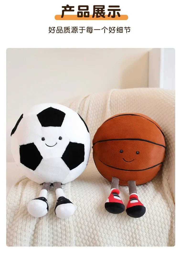 CM Creative Football & Basketball Plush Toys