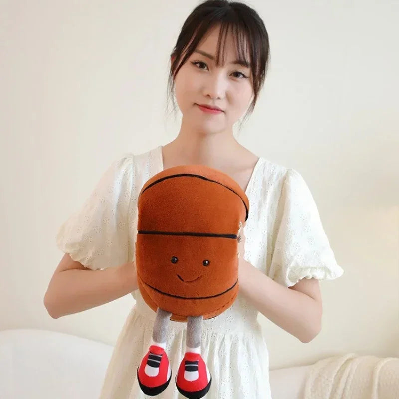 CM Creative Football & Basketball Plush Toys