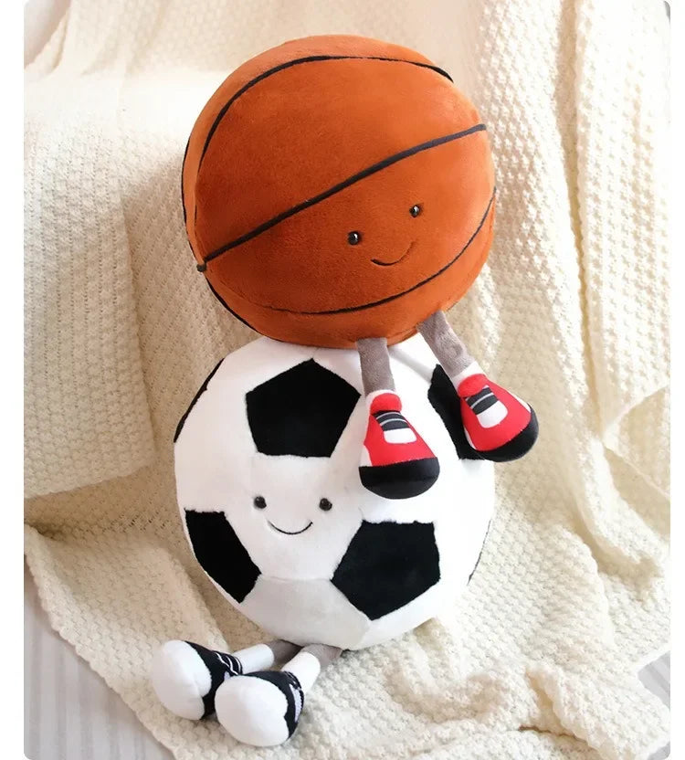 CM Creative Football & Basketball Plush Toys
