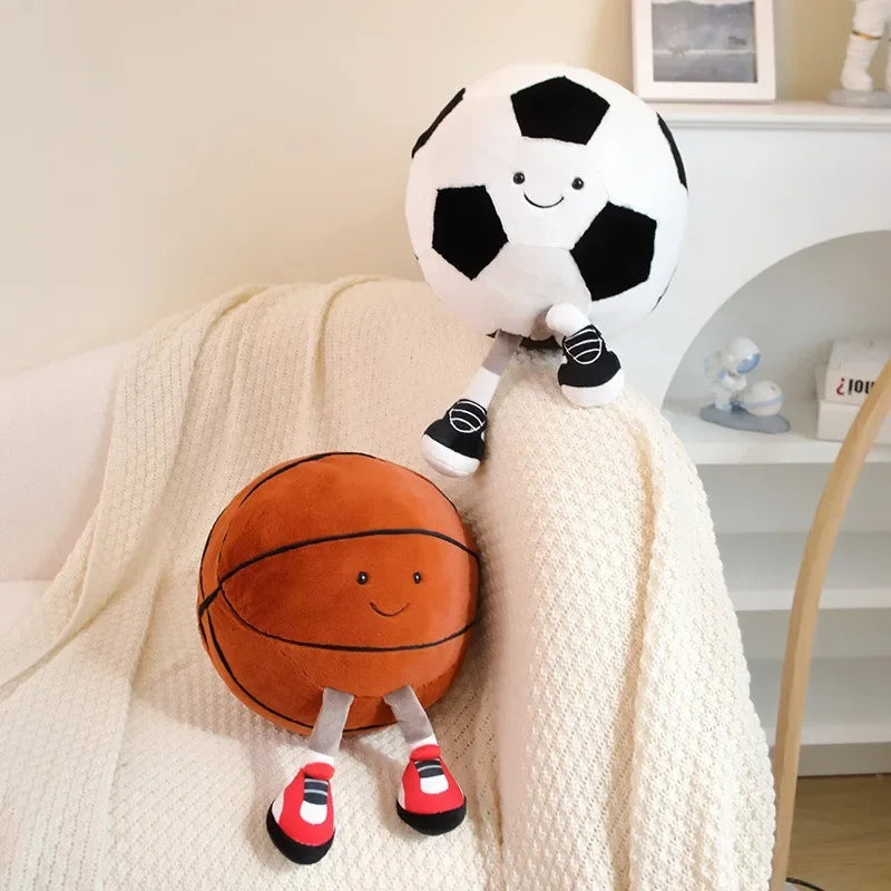 CM Creative Football & Basketball Plush Toys