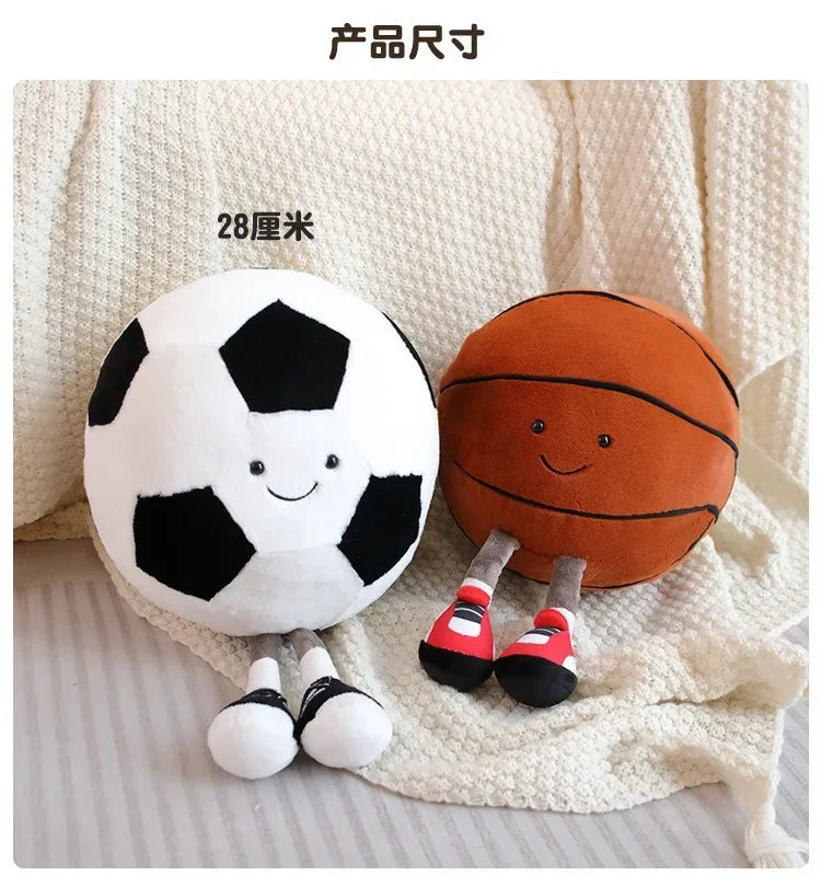 CM Creative Football & Basketball Plush Toys